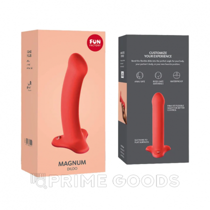 Фаллоимитатор Magnum от Fun Factory (коралловый) от sex shop primegoods фото 5