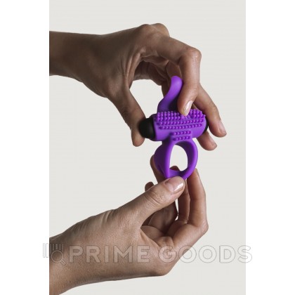Эрекционное виброкольцо Bullet lastic фиолетовое от Adrien lastic от sex shop primegoods фото 3