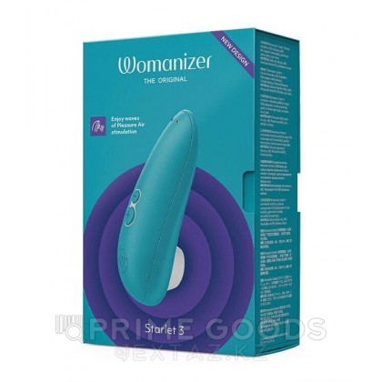Бесконтактный клиторальный стимулятор Womanizer Starlet 3 бирюзовый от sex shop primegoods фото 2