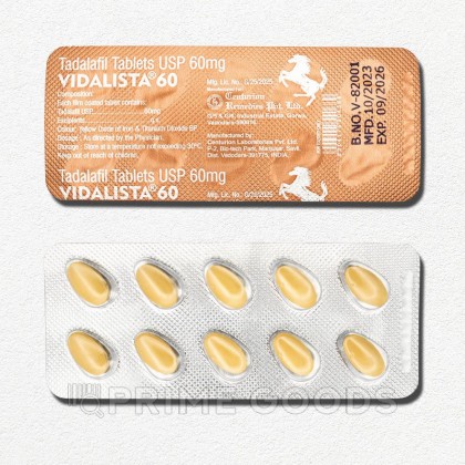 Препарат для усиления потенции и продления полового акта Vidalista 60 mg (10 шт.) от sex shop primegoods фото 7