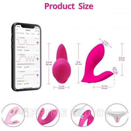 Двойной вибратор Flexer Lovense (для точки G и клитора) от sex shop primegoods фото 10