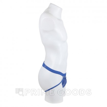 Мужские сексуальные трусики на ремешках синие (S) от sex shop primegoods фото 4