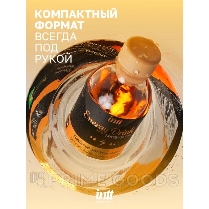 Intt Energy Drink Massage Gel - Съедобный массажный гель для интимных зон, 30 мл от sex shop primegoods фото 3