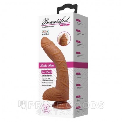 Фаллоимитатор на присоске Beautiful Alex Dildo (28,2×5 см) тёмный от sex shop primegoods фото 2