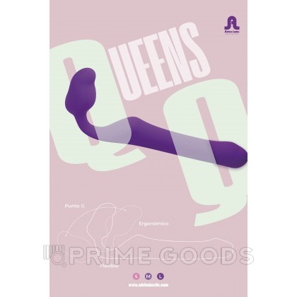 Безремневой страпон Queens M фиолетовый от Adrien Lastic от sex shop primegoods фото 6