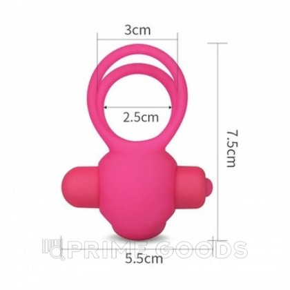 Эрекционное виброкольцо Power DUO clit cockring (розовый) от sex shop primegoods фото 8