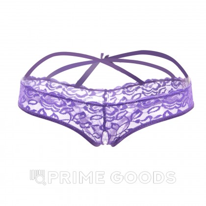 Стринги с доступом Purple Bow (М) от sex shop primegoods фото 5