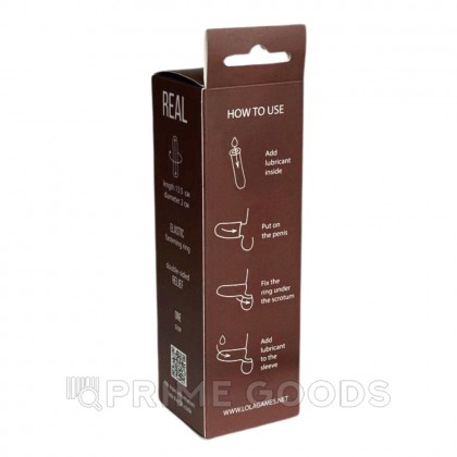 Фаллоудлинитель Real Extra Size Bubbles (15,5*3,5 см) от sex shop primegoods фото 5