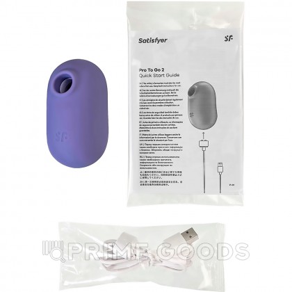 Вакуум-волновой стимулятор с вибрацией Satisfyer Pro To Go 2, фиолетовый от sex shop primegoods фото 4