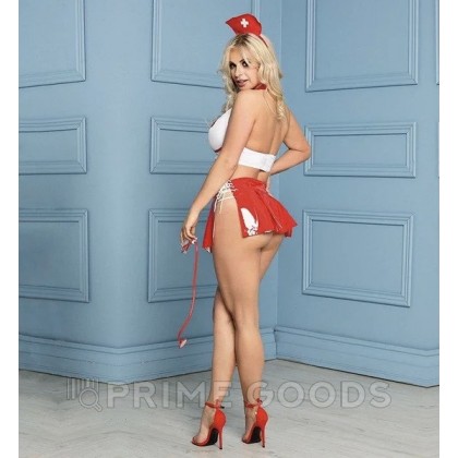 Набор Похотливая медсестра (стетоскоп, головной убор, топ, юбка) от sex shop primegoods фото 3