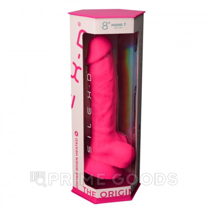 Фаллоимитатор SilexD Model 1 (20,5×4,5 см) с двойной плотностью ярко-розовый от sex shop primegoods фото 8