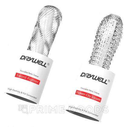 Многоразовая насадка для увеличения пениса - DryWell Sword Fighter от sex shop primegoods фото 3