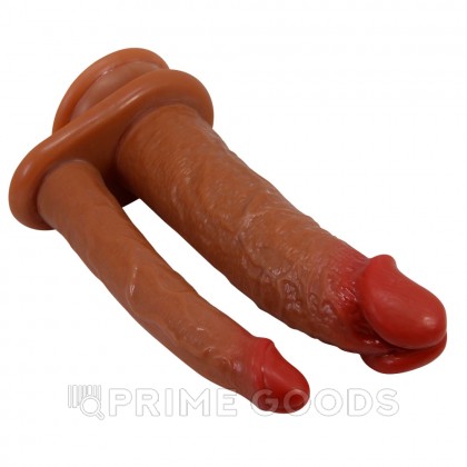 Двойной фаллоимитатор на присоске Goran, 16*4,2 см; 15*2,5 см от sex shop primegoods фото 3