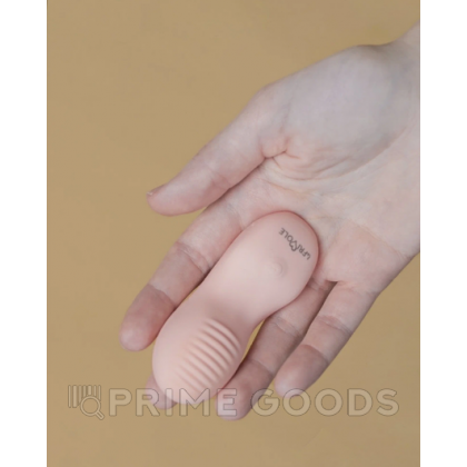 Вибрирующая насадка на палец Aliot, цвет персиковый (INFINITE) от sex shop primegoods фото 2