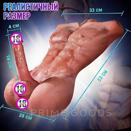 Сексуальный мужской торс с пенисом CompanionX Jeff 9 кг от sex shop primegoods фото 2