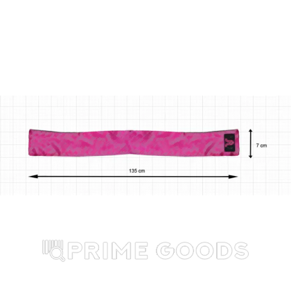 Сатиновая лента розово-черная Adrien lastic от sex shop primegoods фото 6
