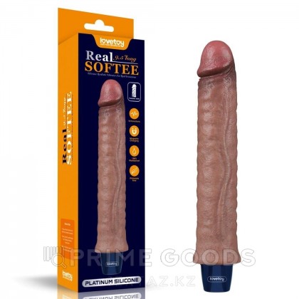 Реалистичный вибратор REAL SOFTEE (24,5*4 см) от sex shop primegoods фото 2