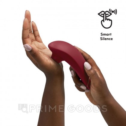 Бесконтактный клиторальный стимулятор Womanizer Premium 2 бордовый от sex shop primegoods фото 9