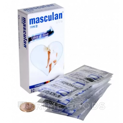 Презервативы Masculan, ultra 2, особо тонкие, 19 см, 5,3 см, 10 шт. ( Ultra Fine № 10) от sex shop primegoods фото 2