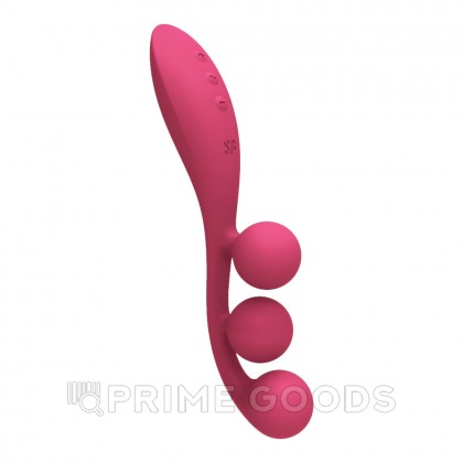 Мультифункциональный вибратор для тройной стимуляции Satisfyer Tri Ball 1, красный от sex shop primegoods фото 9