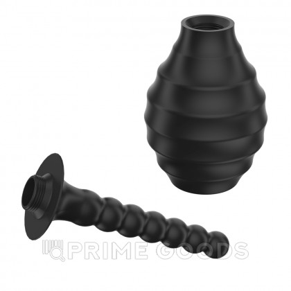 Анальный душ MR PLAY с ребристой поверхностью от sex shop primegoods фото 4