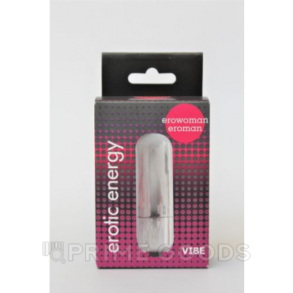 Вибропуля Erotic energy серебристая от sex shop primegoods фото 3