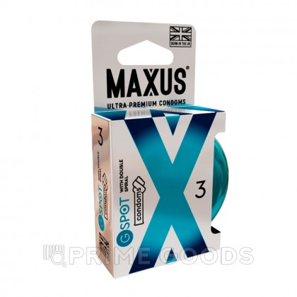 Презервативы MAXUS X-Edition G Spot, с двойной спиралью для стимуляции точки G, 3 шт от sex shop primegoods фото 3