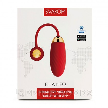 Интерактивное виброяйцо Ella Neo с подключением к приложению от SVAKOM от sex shop primegoods фото 2