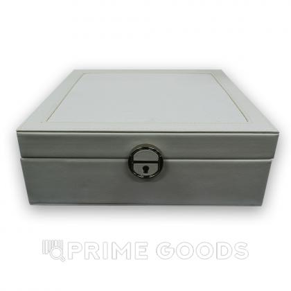 Органайзер квадратный, кожзам, белый от sex shop primegoods фото 4