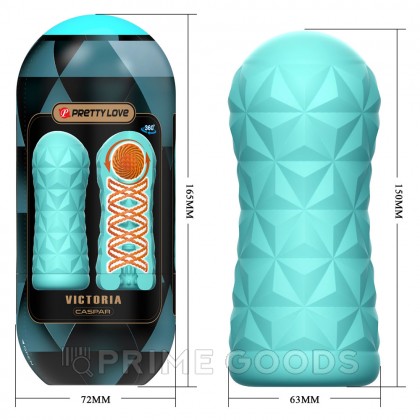Компактный мастурбатор с внутренним стимуляторм Victoria caspar от sex shop primegoods фото 4