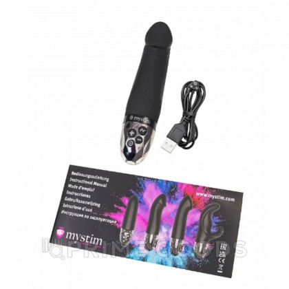 Вибратор Mystim Real Deal Neal с электростимуляцией, черный от sex shop primegoods фото 3