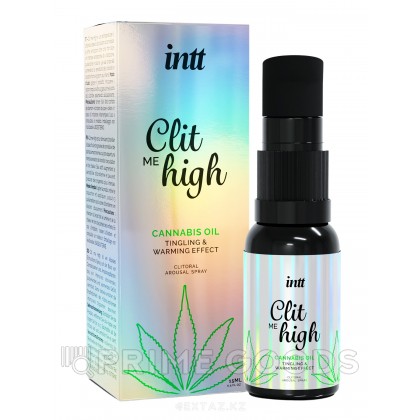 Согревающий жидкий вибратор для клитора Intt Clit Me On High Cannabis Oil 15 мл от sex shop primegoods фото 2