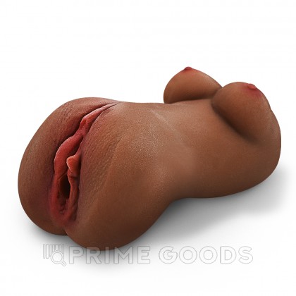 Мастурбатор компактный в виде женского тела и вагины (коричневый) от sex shop primegoods