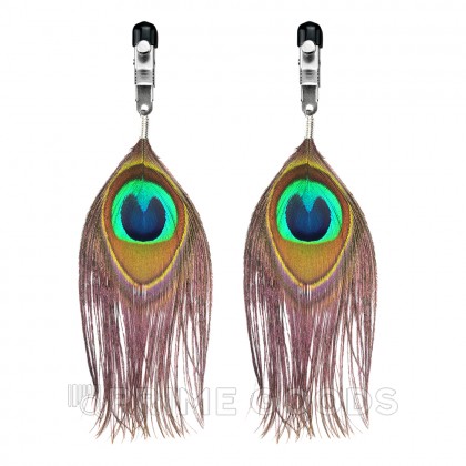 Зажимы для сосков Peacock Feather от sex shop primegoods фото 5