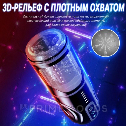Автоматический мастурбатор с фрикцией и функцией вращения на подставке от sex shop primegoods фото 3