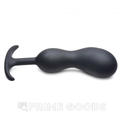 Массажер простаты с утяжелителями Heavy Hitters Premium Silicone Weighted Prostate Plug, M, черный, 16.3х3.8 см от sex shop primegoods фото 4