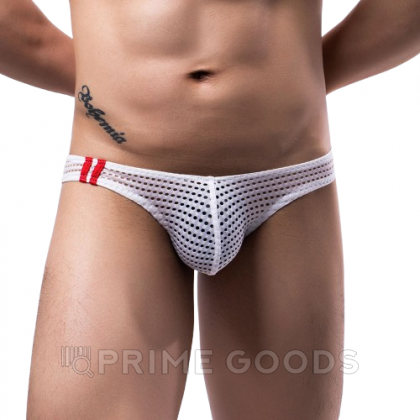 Мужские трусы из дышащей сетки белые (XL) от sex shop primegoods