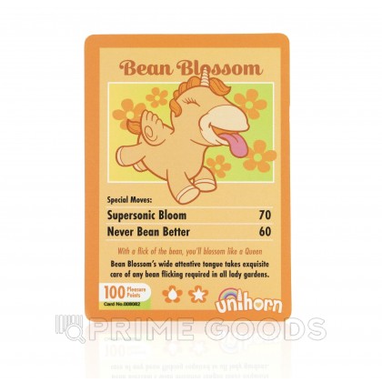 Вибромассажер Unihorn Bean Blossom со стимуляцией язычком от sex shop primegoods фото 7