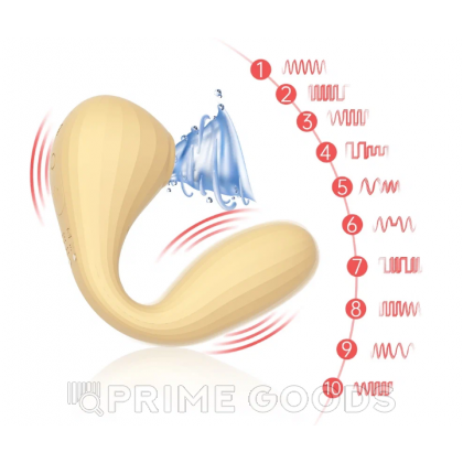 Вакуумный вагинально-клиторальный стимулятор Bobi Yellow от Magic Motion от sex shop primegoods фото 13