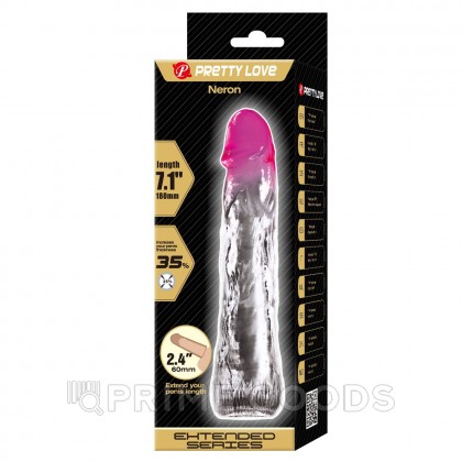 Насадка-удлинитель «Neron Pretty Love» розовая от sex shop primegoods фото 6