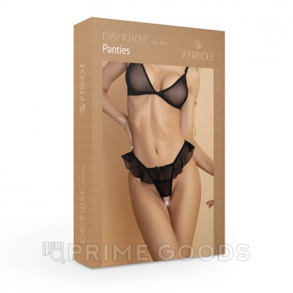 Утонченные черные трусики с доступом и нежной юбочкой Easy to Love (2XL/3XL, 50-52) от sex shop primegoods фото 2