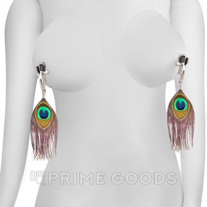 Зажимы для сосков Peacock Feather от sex shop primegoods фото 4