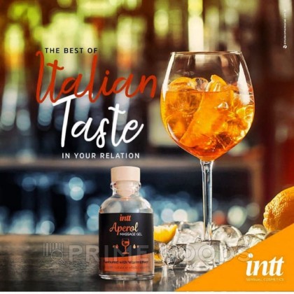 Intt Aperol Massage Gel - Съедобный гель для интимного массажа, 30 мл (Апероль) от sex shop primegoods фото 3