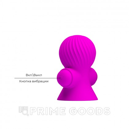 Стимулятор сосков с вибрацией, фиолетовый, 2 шт от sex shop primegoods фото 7