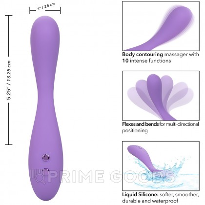 Вибростимулятор клитора ультрагибкий CalExotics Contour Деми, 13.25 x 2.5 см от sex shop primegoods фото 6