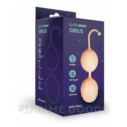 Шарики Кегеля со смещенным центром тяжести Sirius от Le Frivole, слоновая кость, 14* 3.5 см.  от sex shop primegoods фото 3