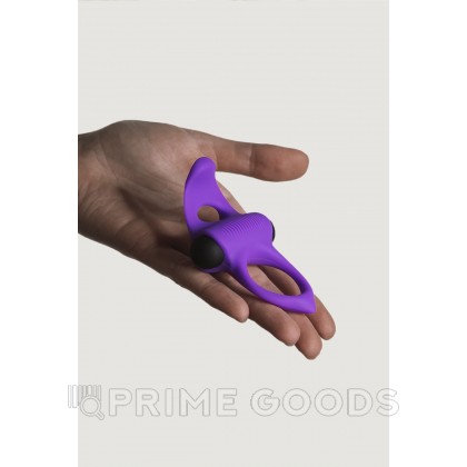 Эрекционное виброкольцо Lingus Max фиолетовое от Adrien lastic от sex shop primegoods фото 3