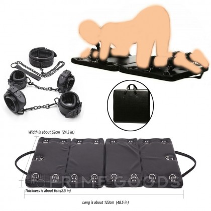 Комплект - доска для бондажа с наручниками для рук и ног от sex shop primegoods фото 14