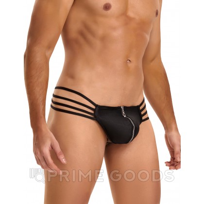 Мужские трусики с молнией Zipper Black (XL) от sex shop primegoods фото 5