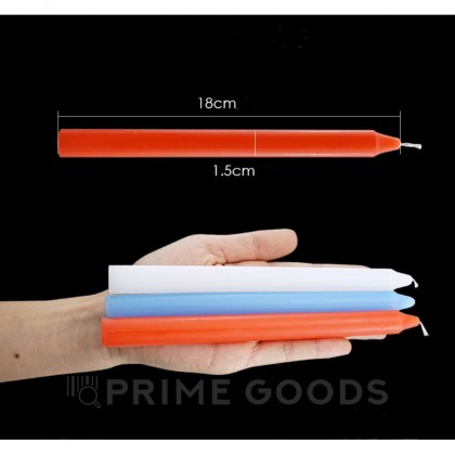 Свечи БДСМ Оки-Чпоки, низкотемпературный воск, 19 см, набор 3 шт  от sex shop primegoods фото 4